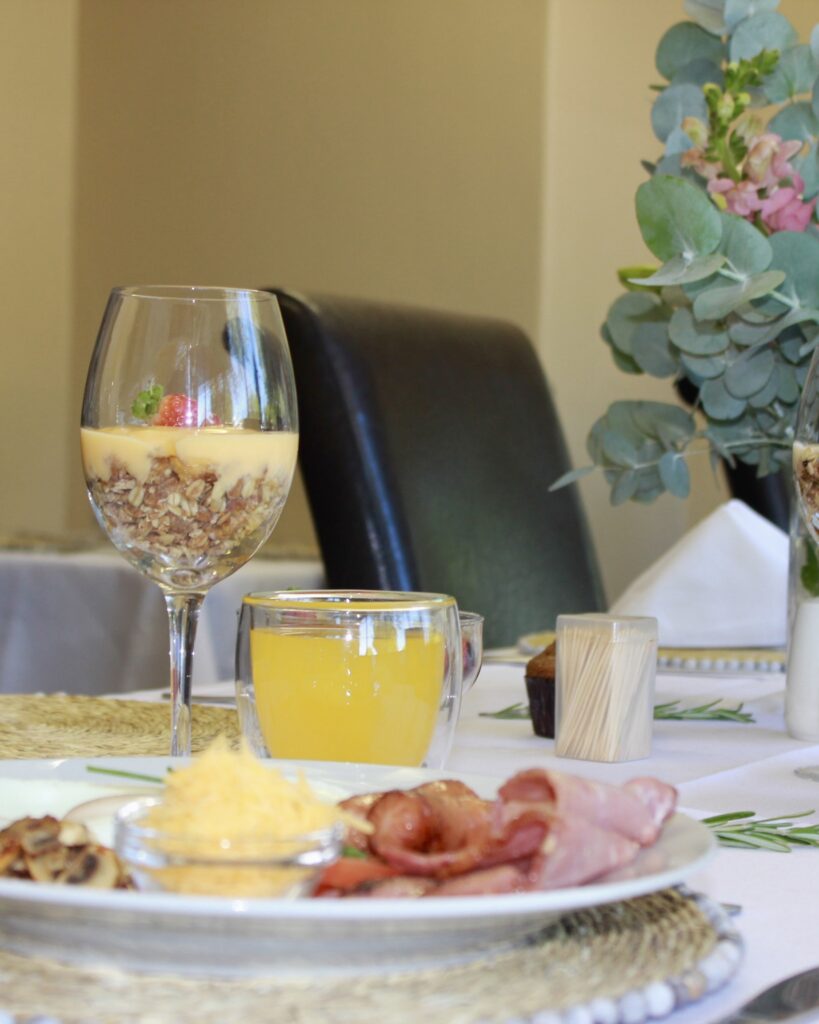 Breakfast at Nobis Guest House.