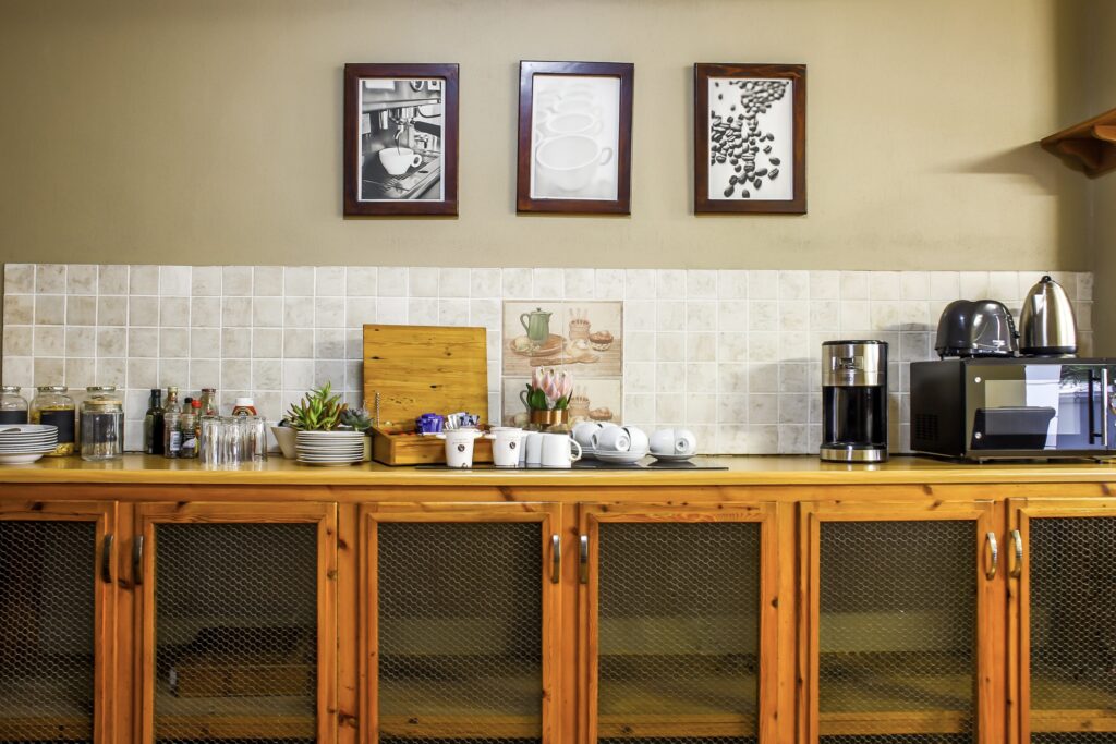 Dining room in Nobis House near Mimosa mall in Blomefontein.